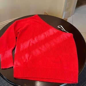 Beautiful never worn Lilly Pulitzer off the shoulder tomato red sweater.